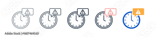 Urgent different style icons set vector illustration. 