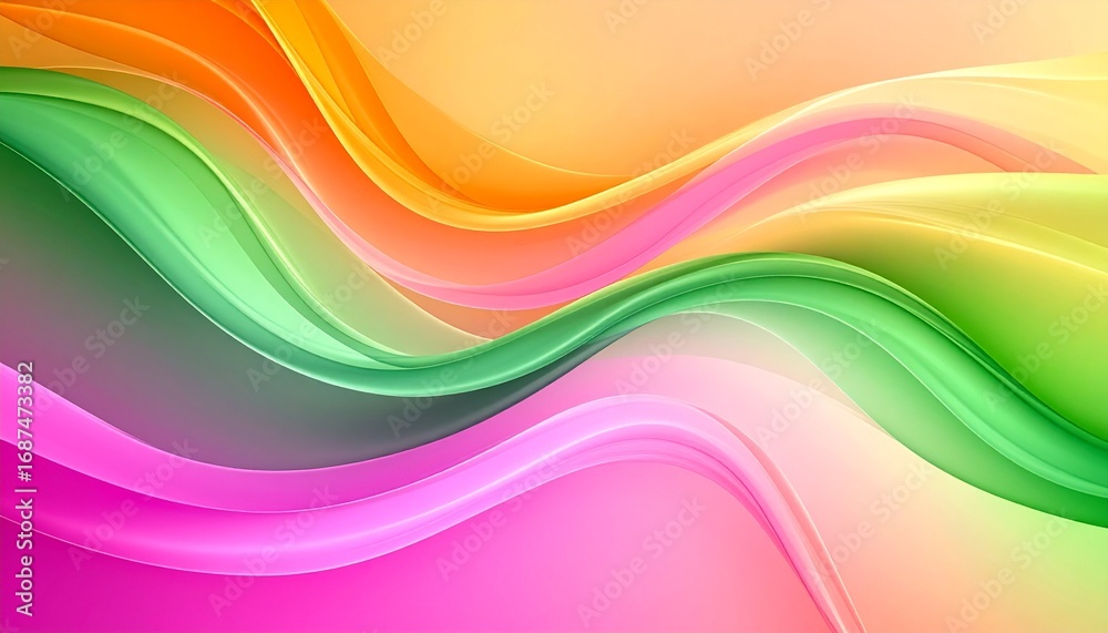 Fototapeta premium Abstract colorful wavy background