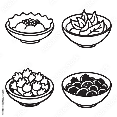 A Wholesome and Nutritious Garden Salad, a Delicious and Clean Eating Meal with a Medley of Farm-Fresh Vegetables and a Light Vinaigrette