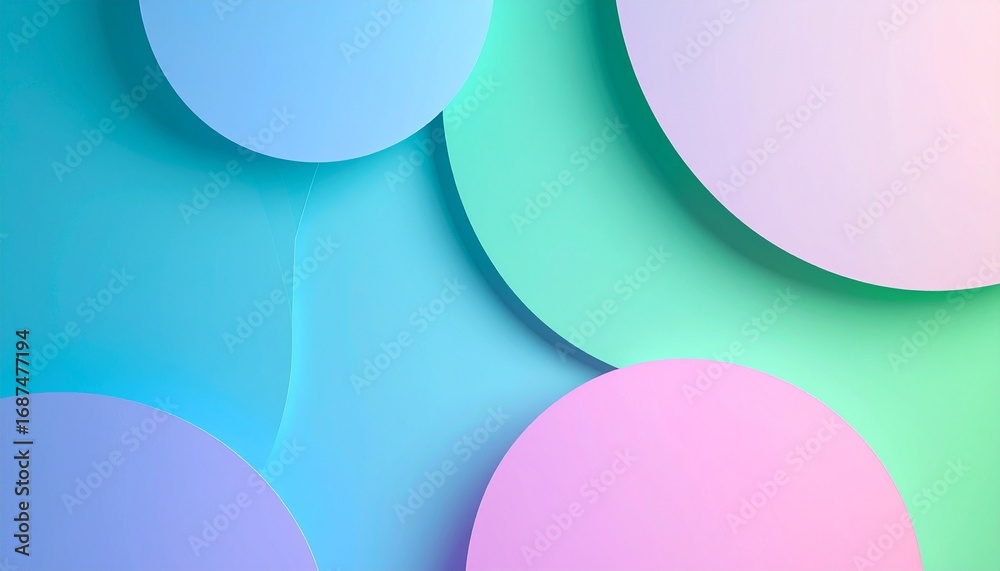 Obraz premium Abstract colorful circles design