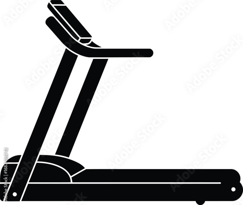 Scalable vector treadmill illustration for fitness and exercise graphics eps file