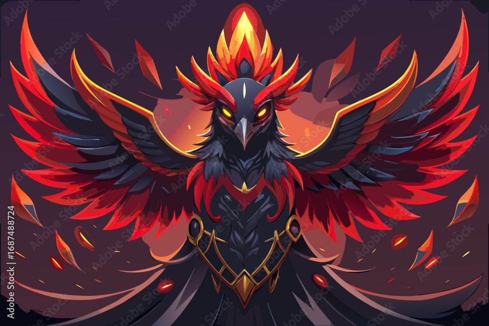 Fototapeta premium abstract background with fire