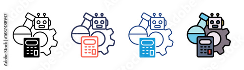 Stem Icon Set Multiple Style Collection