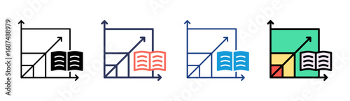 Study Patterns Icon Set Multiple Style Collection