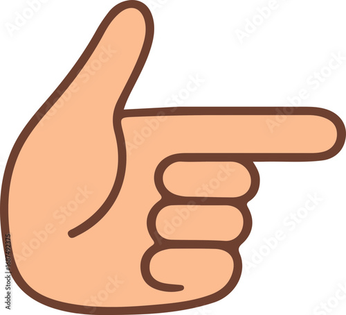 A Pointing Finger Drawing Guides Your Attention Engaging Visual Aid