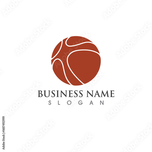 basketball logo and symbol vector image