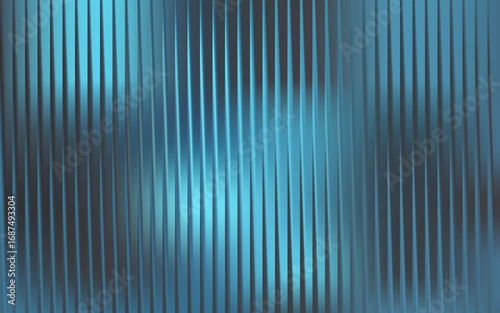Abstract blue background with vertical lines and metallic texture effect design