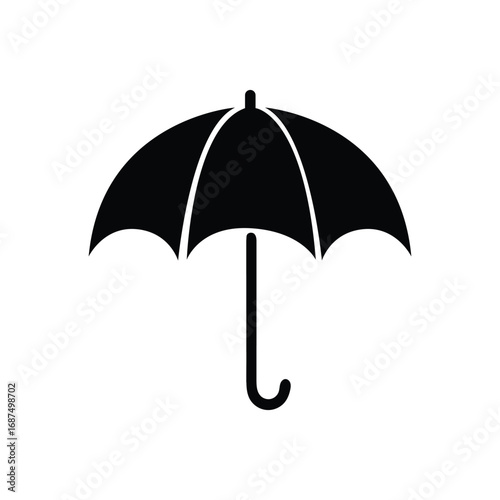 Umbrella vector art silhouette