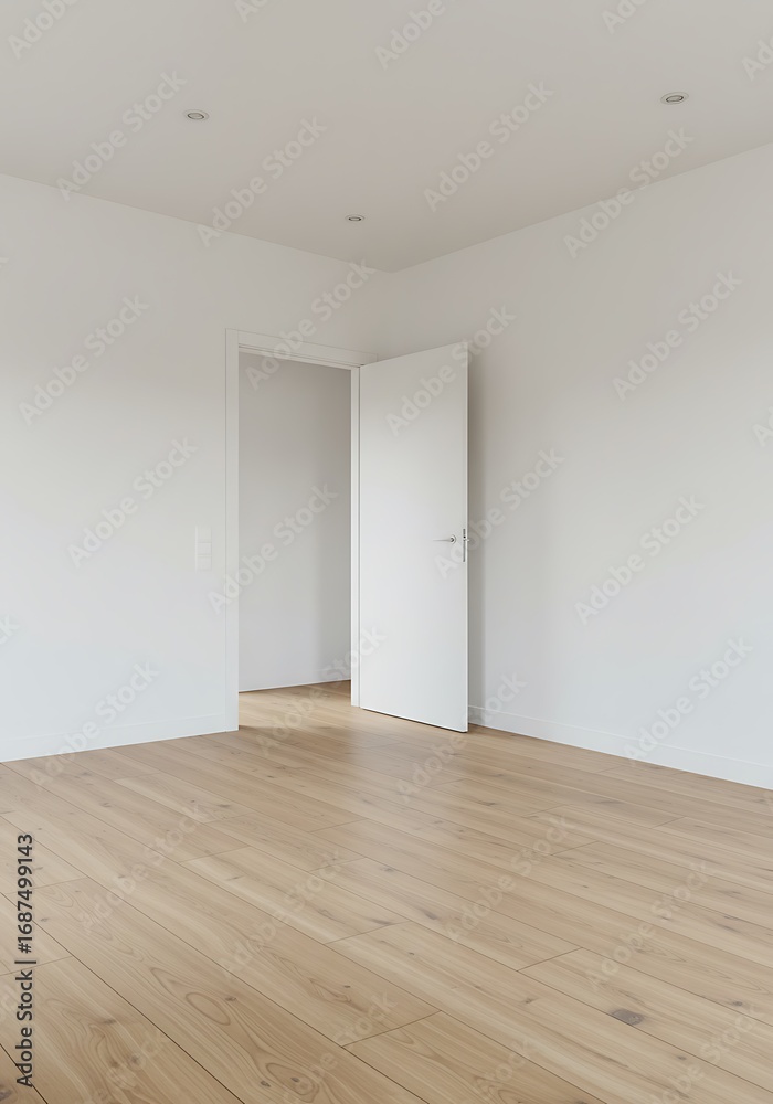 Fototapeta premium Empty Canvas, Open Door