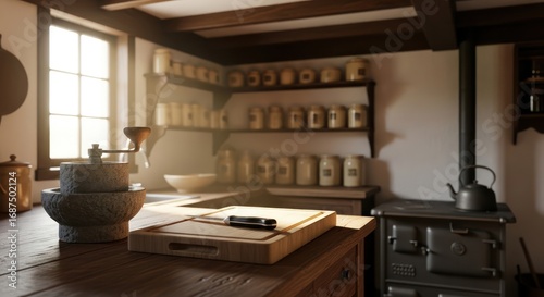 Antique Apothecary Shop Interior.