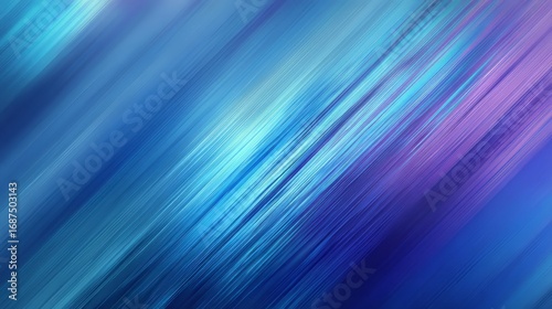 Ai generated image of abstract background with dynamic blurred lines in shades of blue and purple creating a modern and vibrant design
