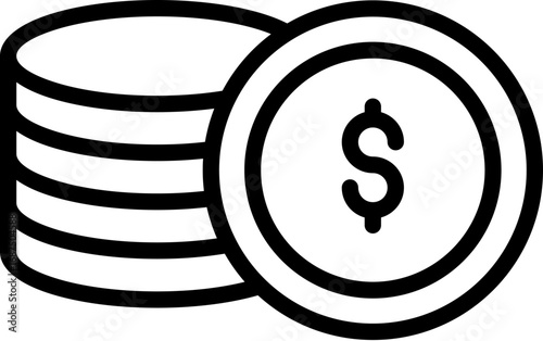 Coin  Icon Set Multiple Style Collection