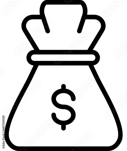 Money Bag  Icon Set Multiple Style Collection