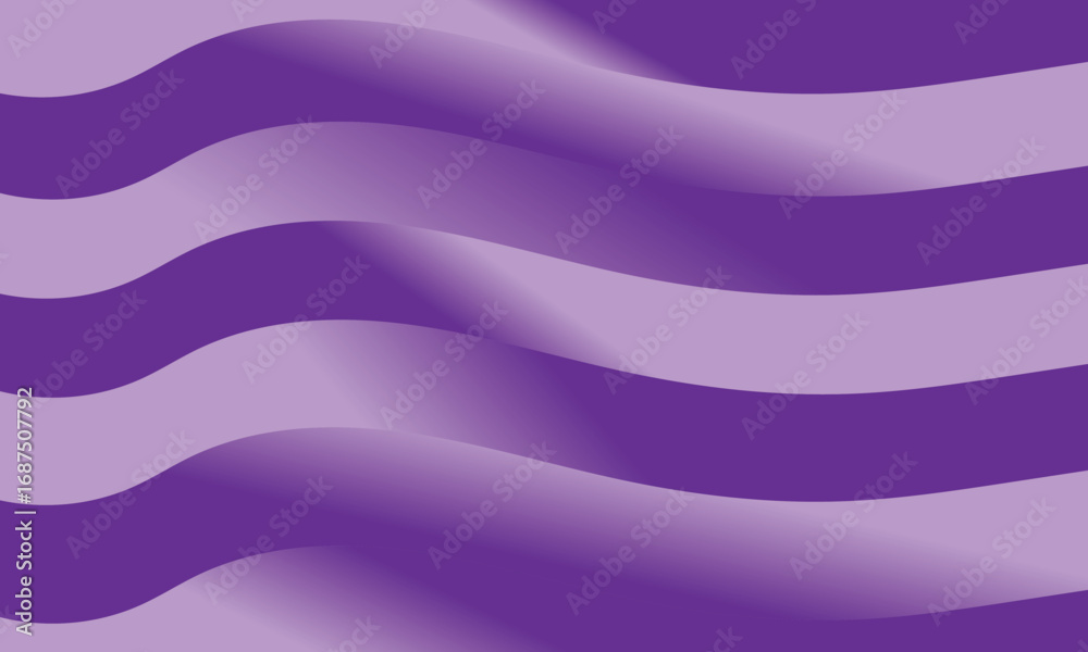 Fototapeta premium Abstract flowing waves of purple and lavender gradient background vector