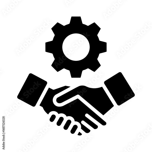 Relationship Icon Vector Illustration Glyph Version