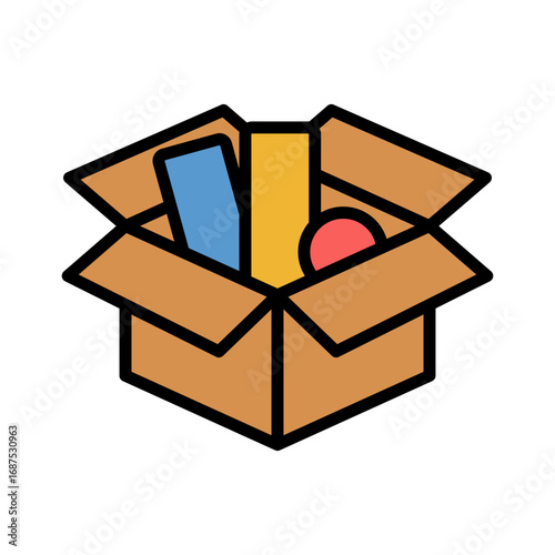 Goods Icon Vector Illustration Color Version