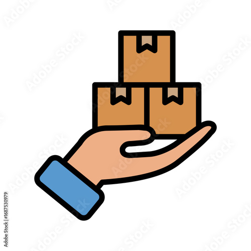 Supplier Icon Vector Illustration Color Version