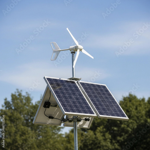 Eco-friendly products, Hybrid Renewable Energy System in Nature.