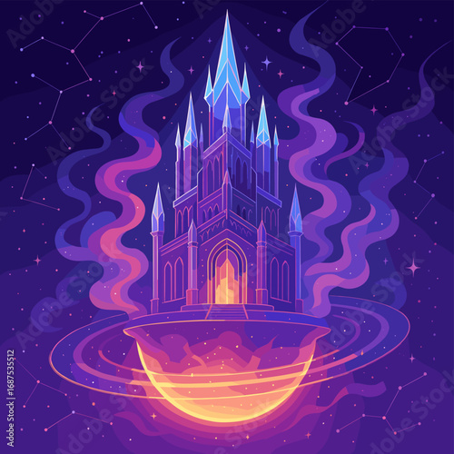 Celestial Castle A Cosmic Fortress Among the Stars