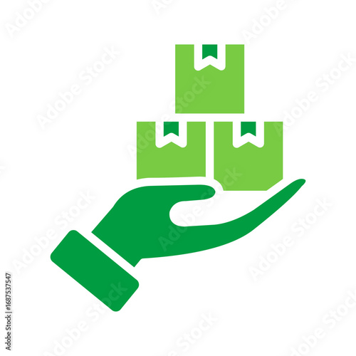 Supplier Icon Vector Illustration Green Version