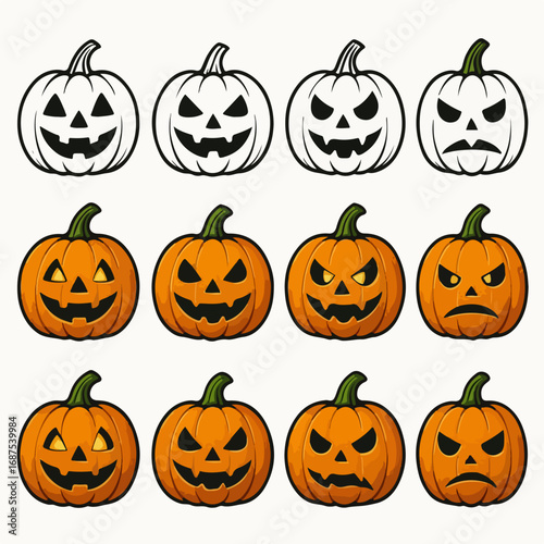 Jack O’ Lantern Icon Sheet