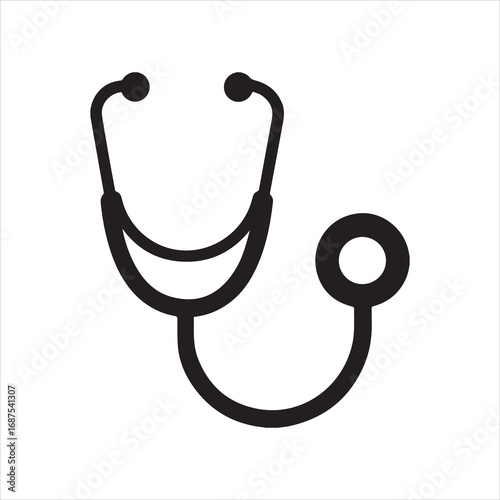 stethoscope health icon vector illustration