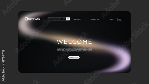 Welcome visitors to a modern digital platform with elegant design and clear navigation options.