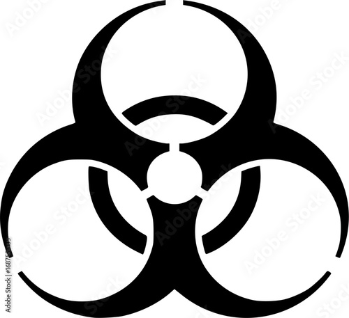 biohazard symbol icon vector illustration