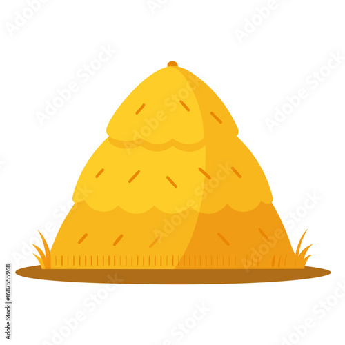 Minimalist haystack vector illustration clean design