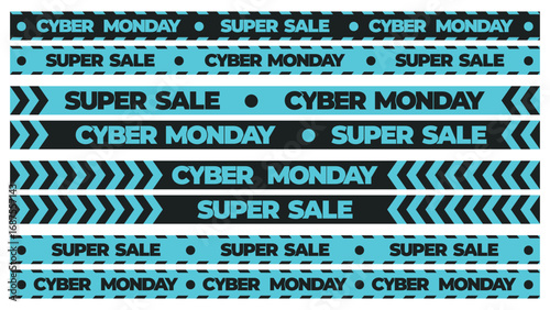 Modern Cyber Monday Super Sale Banner for Business Marketing