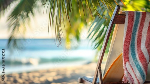 Beach scene relaxation