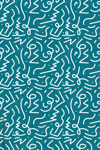 Abstract Geometric shape line art pattern background