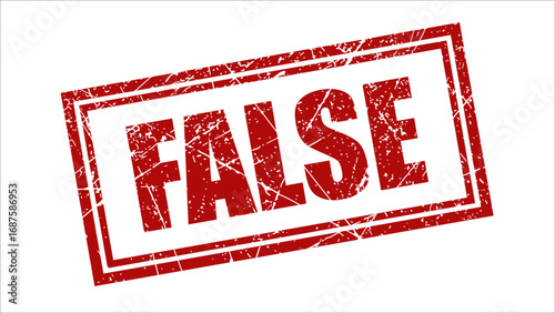 False stamp with grunge texture