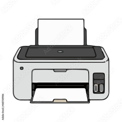
printer vector illustration design