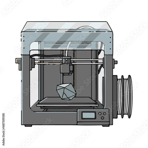 
printer vector illustration design