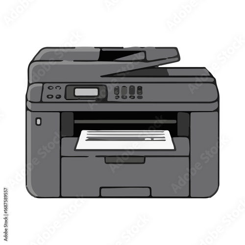
printer vector illustration design