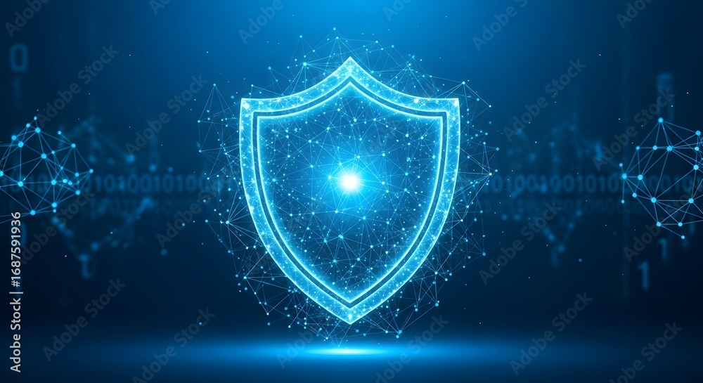 Fototapeta premium Cybersecurity Data Protection Shield