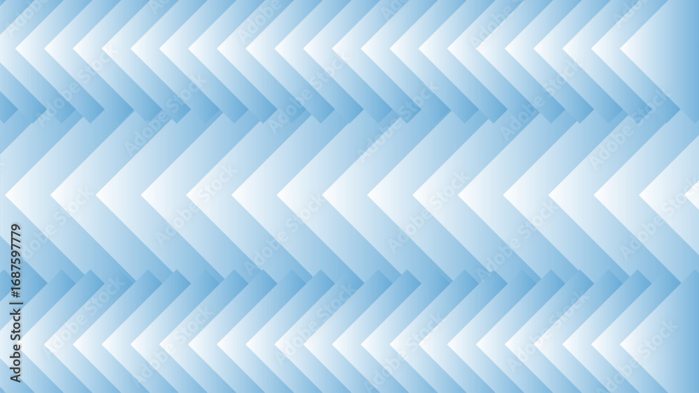Obraz premium Abstract Blue Chevron Pattern with Gradient Arrows Background Design