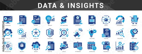 Data and reporting visuals for dashboards, insights, analytics, and resource planning.