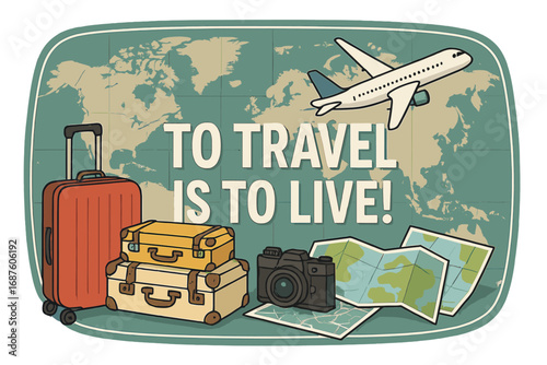 Travel means living: pack your bag, passport, camera, tickets, and board the passenger plane for a luxurious vacation showcased on our travel destinations banner
