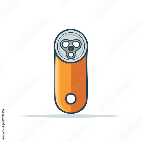 Orange electronic cigarette pod device with cap and mouthpiece detail