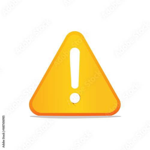 Bold Yellow Triangle Warning Sign Attention Hazard Symbol Alert Notification Posed Safety Issues