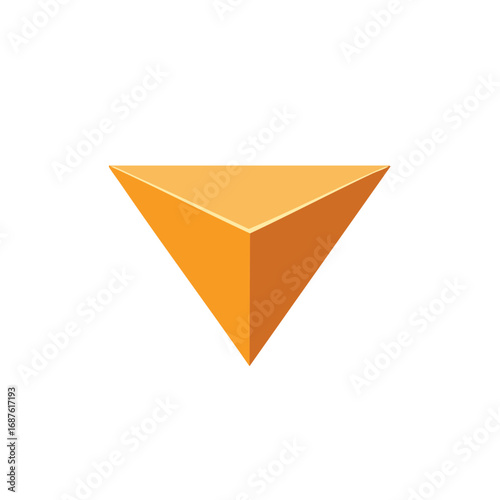 Free Download Geometric Orange Triangle Graphic - GFXLoad