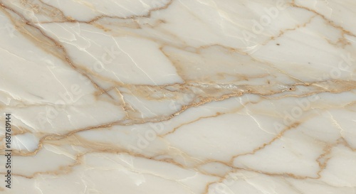 Close-up view of a beige marble surface with intricate veining patterns and textures.