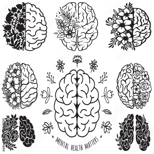 Celebrating the importance of mental health and wellness through creativity and nature emphasizing the connection between mind growth and flourishing emotional wellbeing