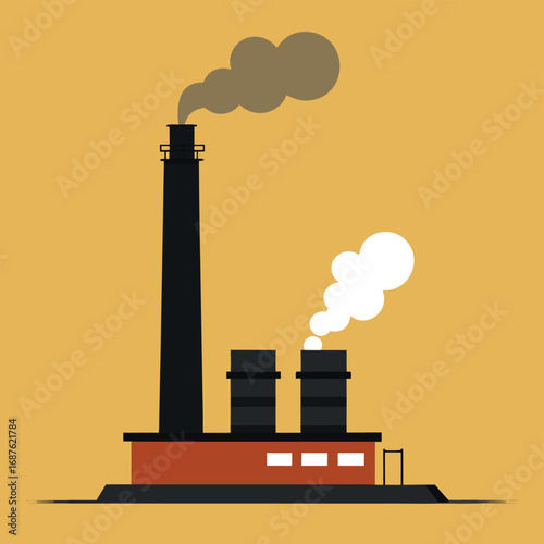 flat vector smokestack silhouette (1).eps