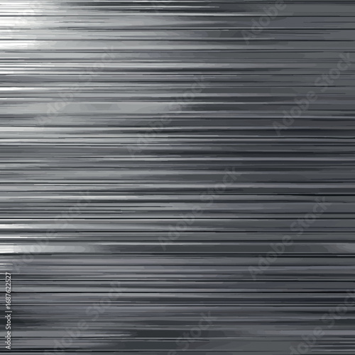 Brushed metal texture. Shiny steel vector background isolated on white.