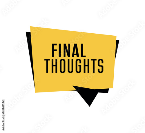 final thoughts sign 