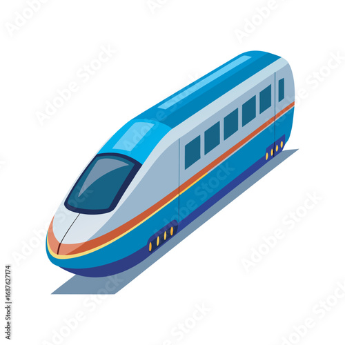High Speed train vector art Illustration File
