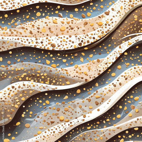 Grainy sand texture outline vector – dispersed soft particle effect